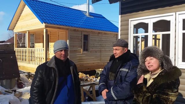 КАНАДСКАЯ ИЗБА отзыв клиента баня 6х4 по проекту "Петрович"