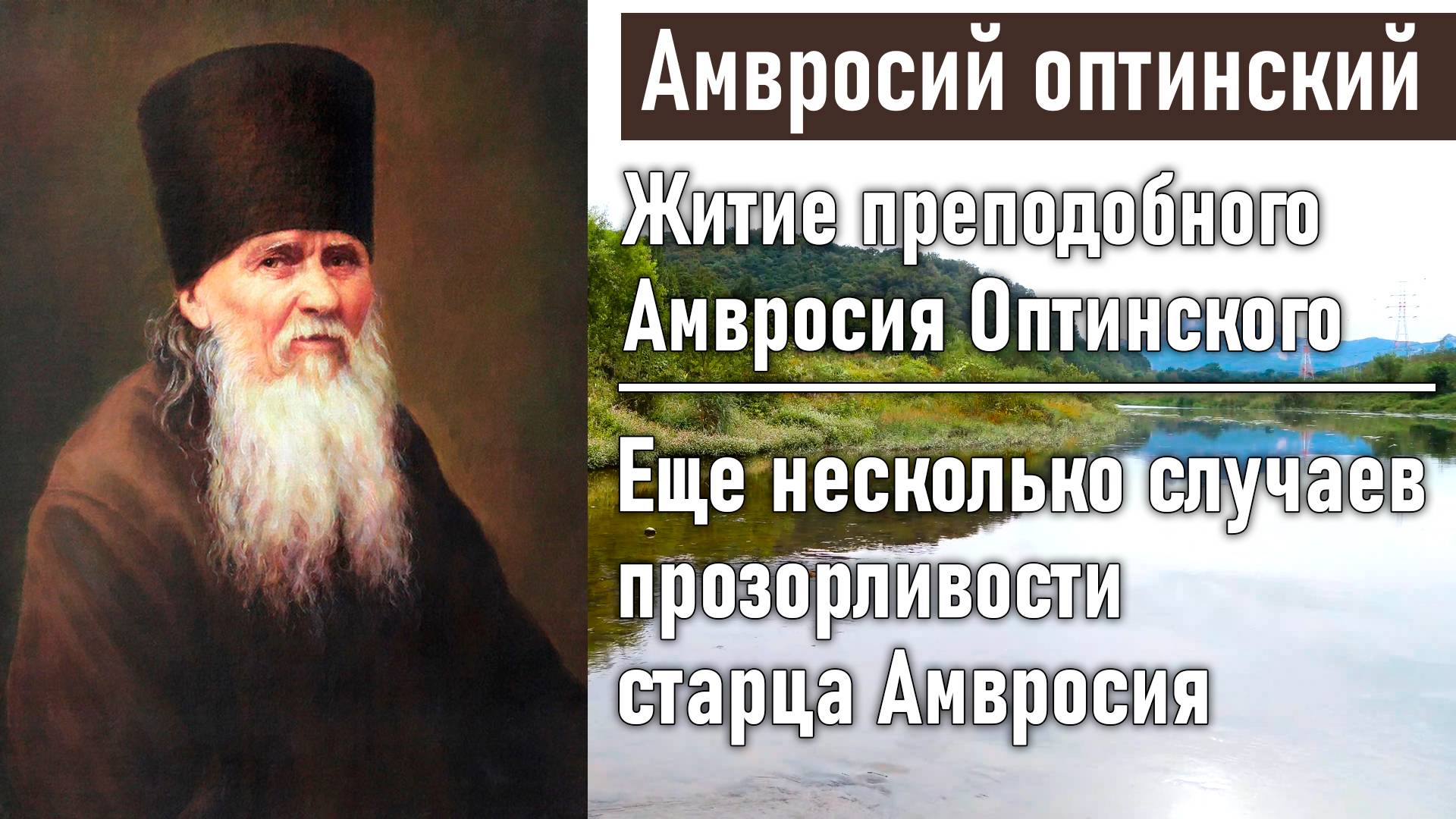 Еще несколько случаев прозорливости старца Амвросия / Житие преподобного Амвросия, старца Оптинского