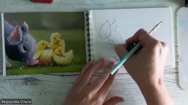 Гуашь. Поросячьи друзья
