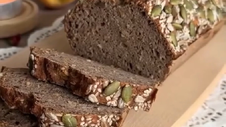 Полезный ХЛЕБ без муки и дрожжей...🍞😋 Рецепт в описании ✍️