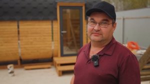 Баня бочка 4 метра \ Купить готовую баню дешевле, чем строить самому. \ Отзыв заказчика
