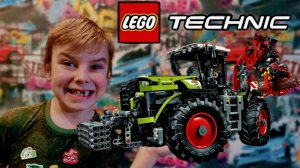 ДИНОЗАВР СРЕДИ ТРАКТОРОВ ЛЕГО ТЕХНИК/CLAAS XERION 5000 TRAC VC