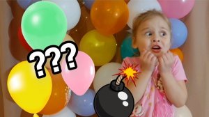 БОМБА В ШАРИКЕ🎈💣🎈КАК ЛОПНУТЬ ШАРИК😱😱😱