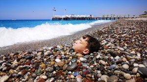 Турция. Отель Club Aqua Plaza. Аквапарк и пляж. Часть 4