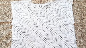 Белый топ. Пряжа Ализе Дива после ВТО.