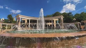 Цветомузыкальный фонтан в Кисловодске.