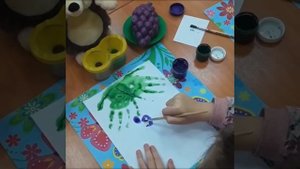 Онлайн занятие Рисуем вместе ладошками