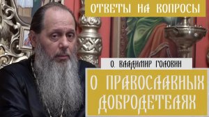 о. Владимир Головин. О православных добродетелях. Ответы на вопросы.