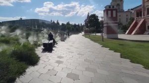 От  фонтанов на Биржевой до туманизаторов в Зарядье. В Петропавловский переулок часть 1.