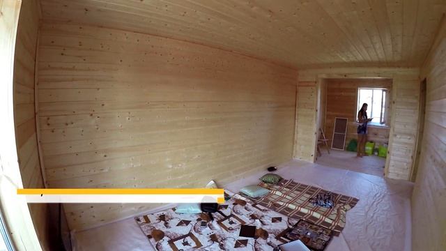 Каркасный дом 6х8  по индивидуальному проекту. Канадская Изба