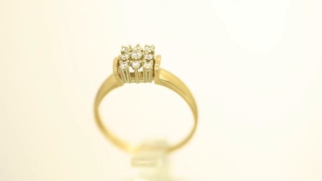 Золотое кольцо с цирконием арт. 011221.10.18-231u смотреть онлайн