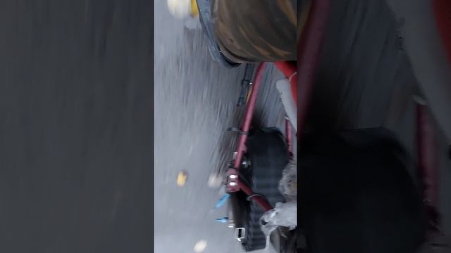 Гусеничный электровелосипед