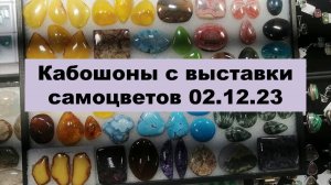 Красивые кабошоны для украшений с выставки самоцветов 02 12 2023