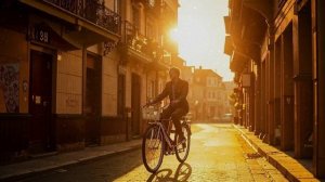 Звук старого велосипеда. Ощущение свободы, покоя и радости. Воспоминания о детстве.