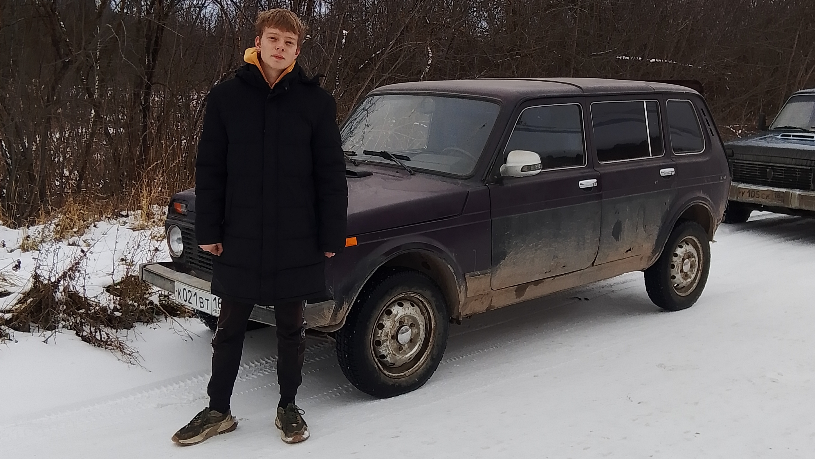 Купили Роману зимний автомобиль.