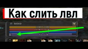 Как слить лвл, что делать если перекачались. л2, L2, Scryde.
