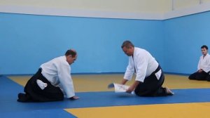 2015 Вручение диплома айкидо Айкикай в Ставрополе.