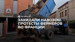 Закидали навозом. Протесты фермеров во Франции