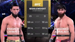 Хамзат Чимаев против Магомеда Анкалаева Полный бой - UFC 5 Бой вечера