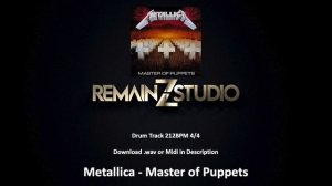 Metallica  - Master of Puppets (Drums Only)
