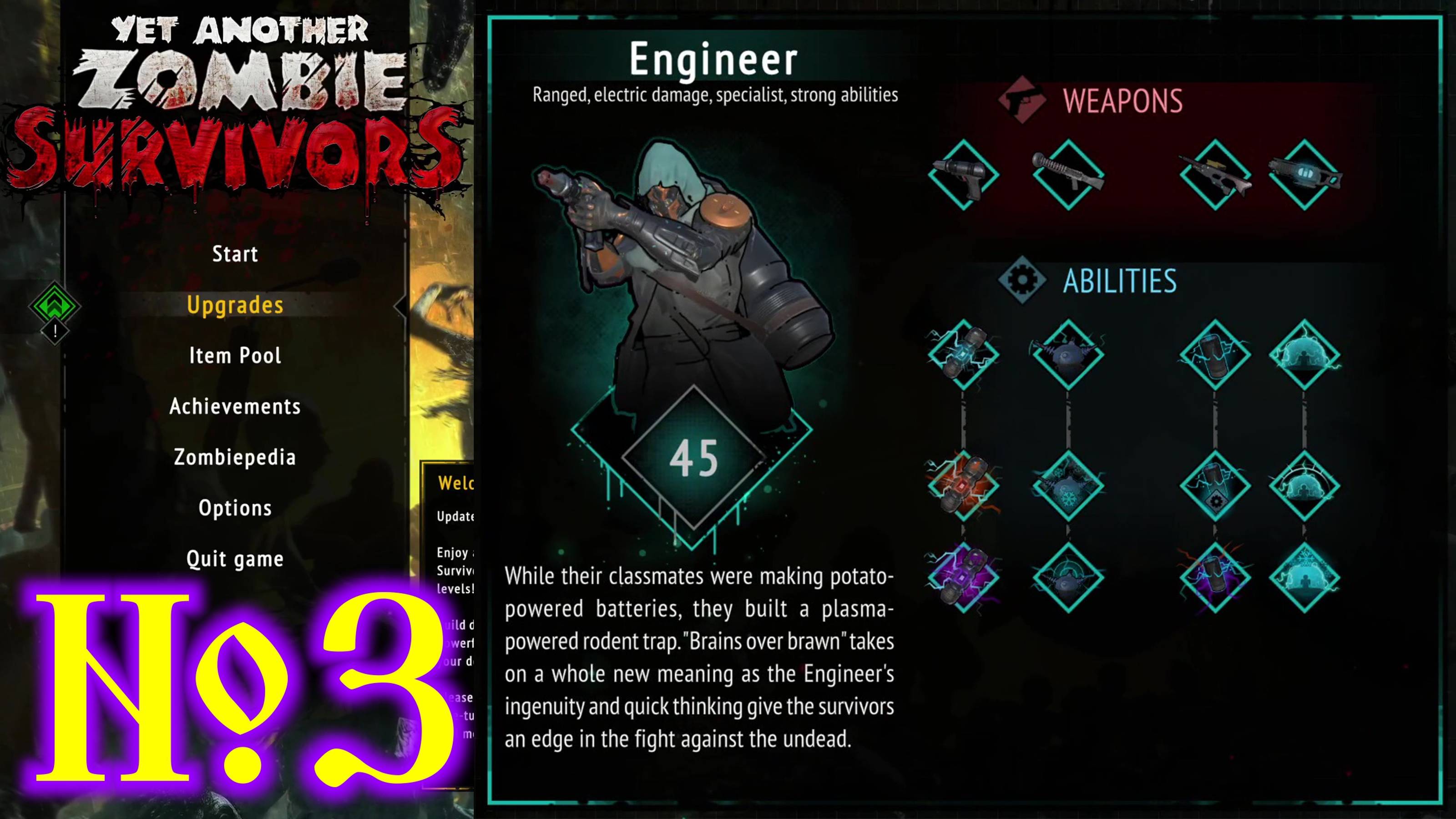 Yet Another Zombie Survivors №3 Engineer