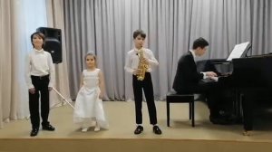 А. Варламов, слова М. Лермонтов «Горные вершины». Семейный ансамбль Ивашковых.