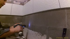 Установка угловой ванны