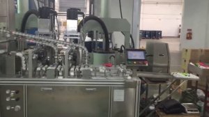 Автоматическая машина фасовки клея герметика и высоковязких продуктов в картриджи