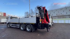 Обзор Daewoo Novus CL8P7 6x4 с КМУ на заднем свесе Fassi F245 Италия и ТСУ Rockinger #specmoscow