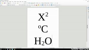 Ставим символы чуть выше или ниже основного текста в LibeOffice Write.