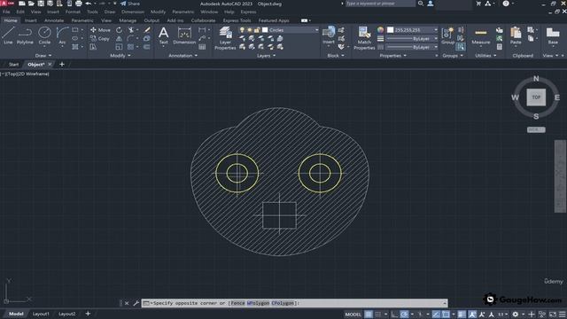 12 - Modifying objects using grips properties palette