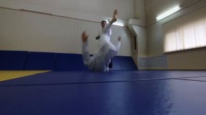 2016 Техники айкидо: сото кайтэн нагэ, котэ гаэси нагэ.