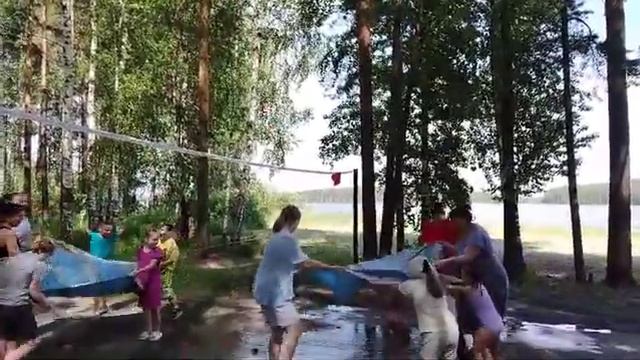 Игры в нашем семейном лагере "Сказки леса" 1 смена лето 2024 год