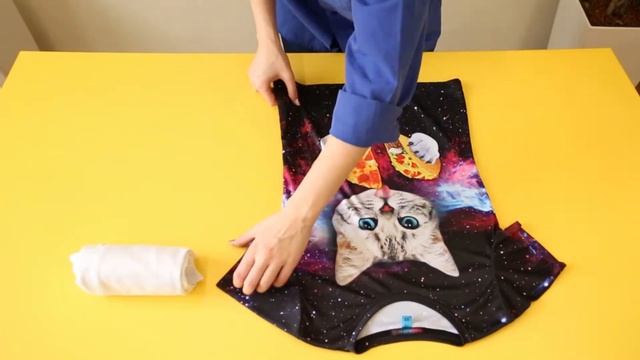 Как сложить футболку в рулон: армейский метод смотреть онлайн