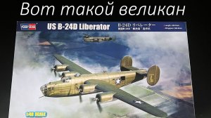 Вот такой великан! Новинка от фирмы "Hobby Boss": бомбардировщик "B-24D Liberator" в 1/48 масштабе.