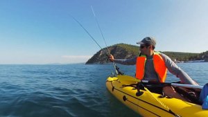 Черное море. Джанхот. Ловля на дорожку с каяка