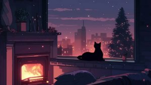 December Chill ❄️ Lofi cat _ just want to help you relax ❄️ Chill Beats To Relax _ Study To