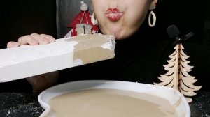 АСМР ~  Огромный кусок Белой горы в шоколаде  ASMR ~  A huge piece of White Mountain