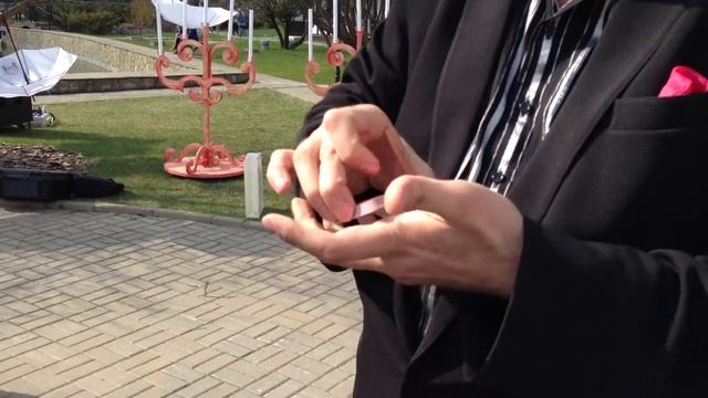 Фокусник на встречу гостей на свадьбе