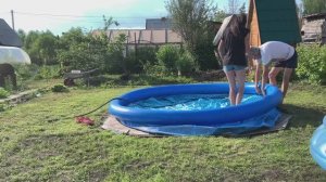 #31 ВИТАЛЯ ЗАБОЛЕЛ/ПОЕХАЛИ НА ДАЧУ/СМОЖЕТ ЛИ ОН МНЕ ТЕПЕРЬ ПОМОГАТЬ?/УСТАНАВЛИВАЕМ БАССЕЙН НА ДАЧЕ