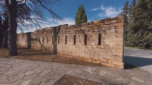 Крепостная стена в Ставрополе. Остатки крепостной стены, достопримечательность.