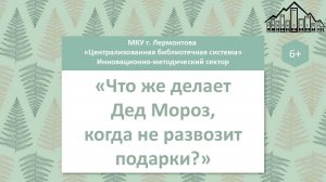 «Что же делает  Дед Мороз, когда не развозит подарки?»