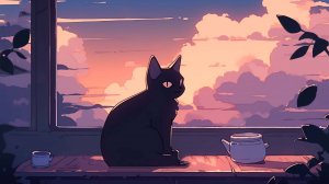 Just a wild cat in the meadow • Lofi ambient music 🐾 Chill Beats To Relax _ Study To