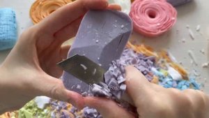 Асмр,режем хрустящее мыло,хрустим коробочками с крахмалом и розочками.Asmr Soap Cubes!