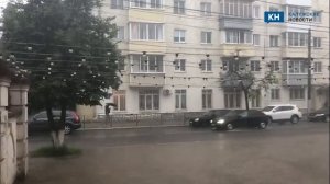 Мощнейший ливень обрушился на Калугу