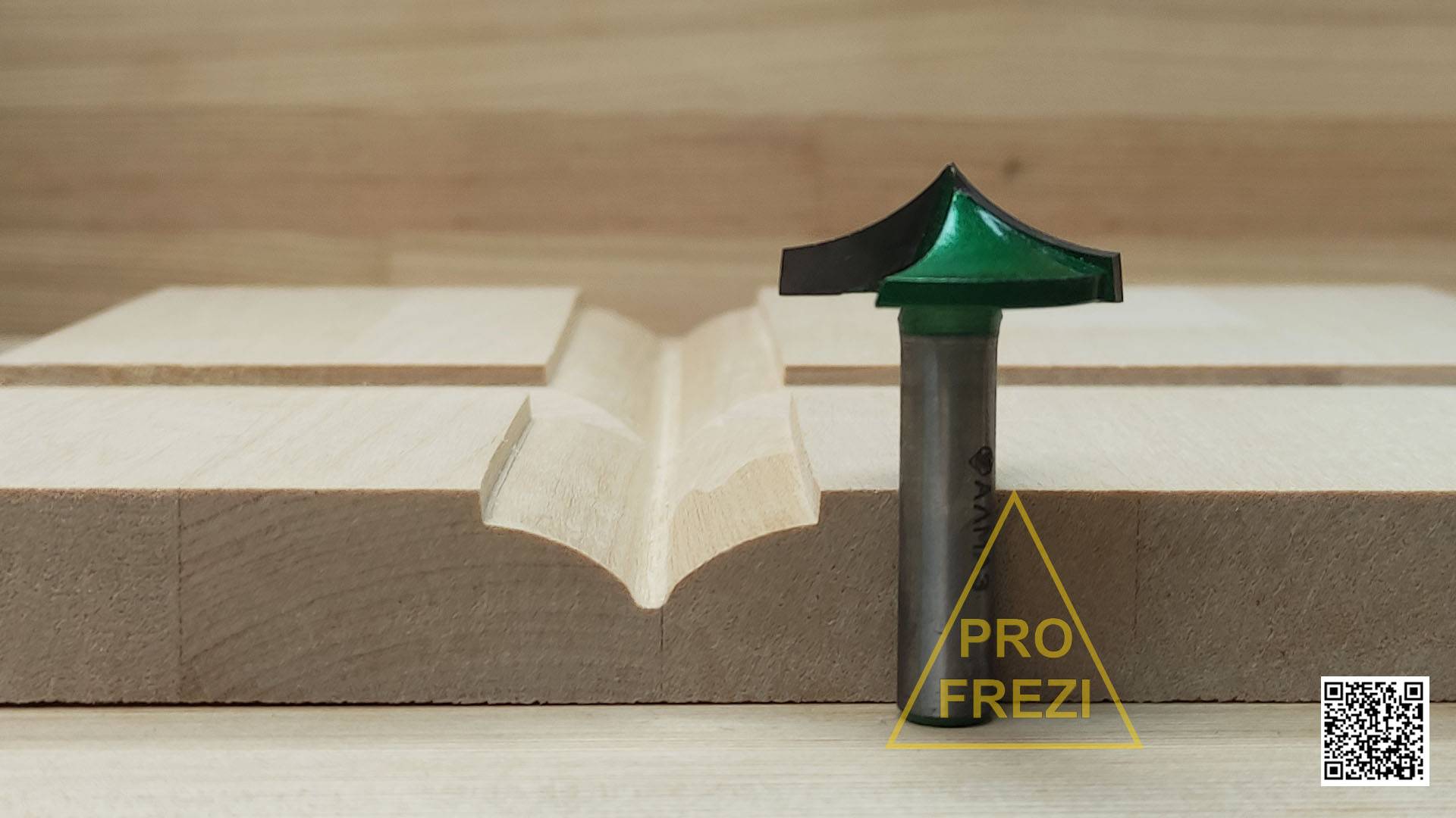 Фасонная фреза (чайка) Алмаз 2157 d28. Фрезы для ручного фрезера и станков с ЧПУ по древесине и МДФ смотреть онлайн