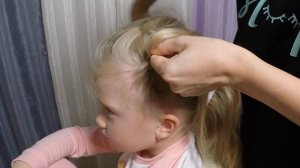 Как сделать хвост с косами Плетение косичек для детей