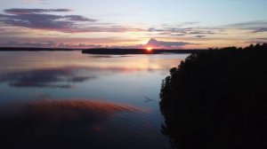 Закат над Учинским водохранилищем