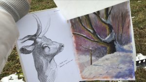 🍁Обзор скетчбука 🎨 маленькие скетчи ✨