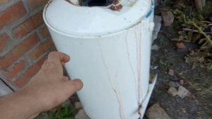 Сделал бак для воды из бойлера